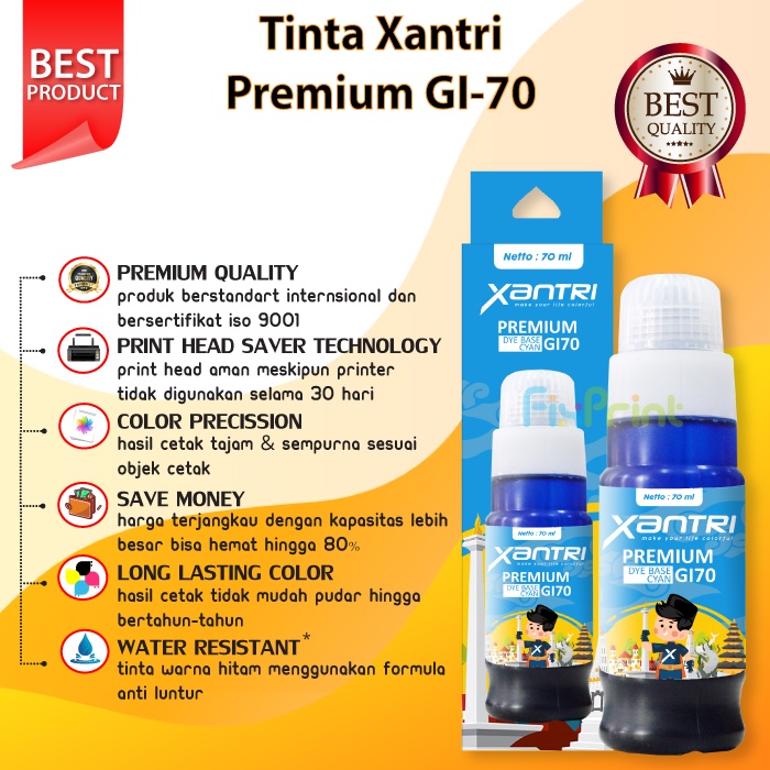 Tinta Xantri GI70 GI 70 GI-70 gi70 Printer G5070 G6070 GM2070 GM4070 G7070