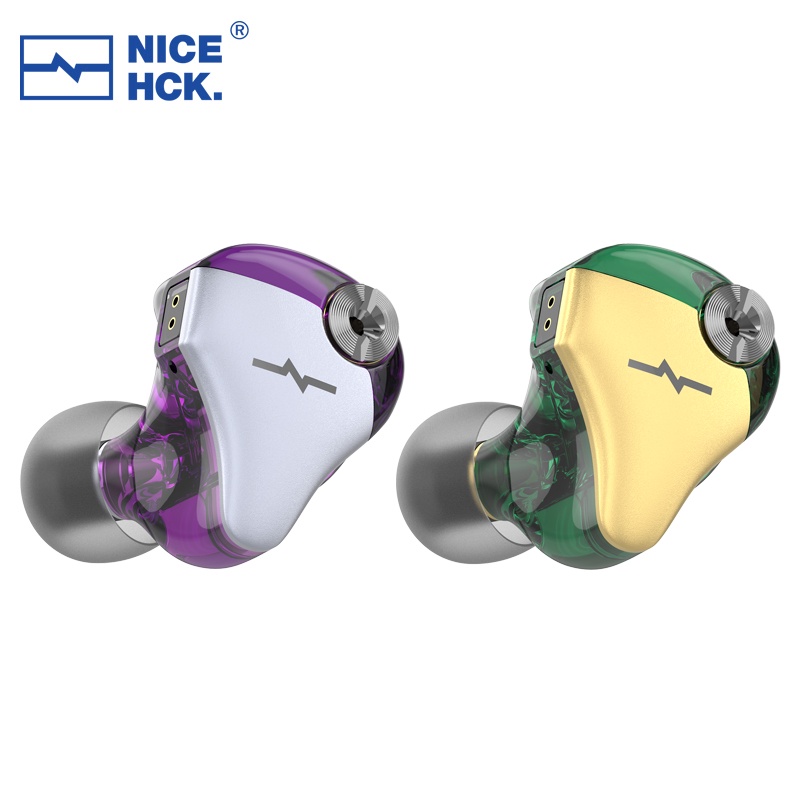 Nicehck M5 Headset Earbuds Resin HIFI IEM 4BA + 1ddd Driver Music 0.78mm 2pin 3 Gaya Dapat Dilepas