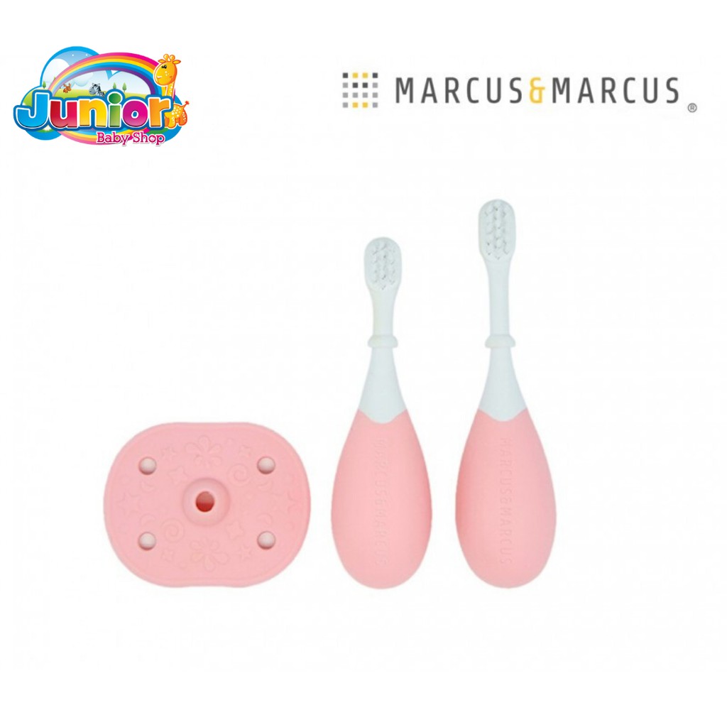 Marcus &amp; Marcus 3-Stage Palm Grasp Toothbrush Set