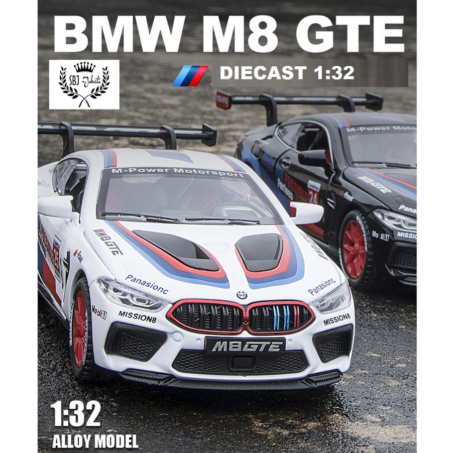 DIECAST MOBIL MINIAUTO BMW M8 GTE RACING METAL SERIES 1:32 DGN TATAKAN