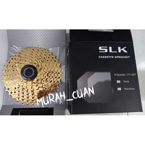 Sprocket 8 Speed 11-36T SLK GOLD Cassette