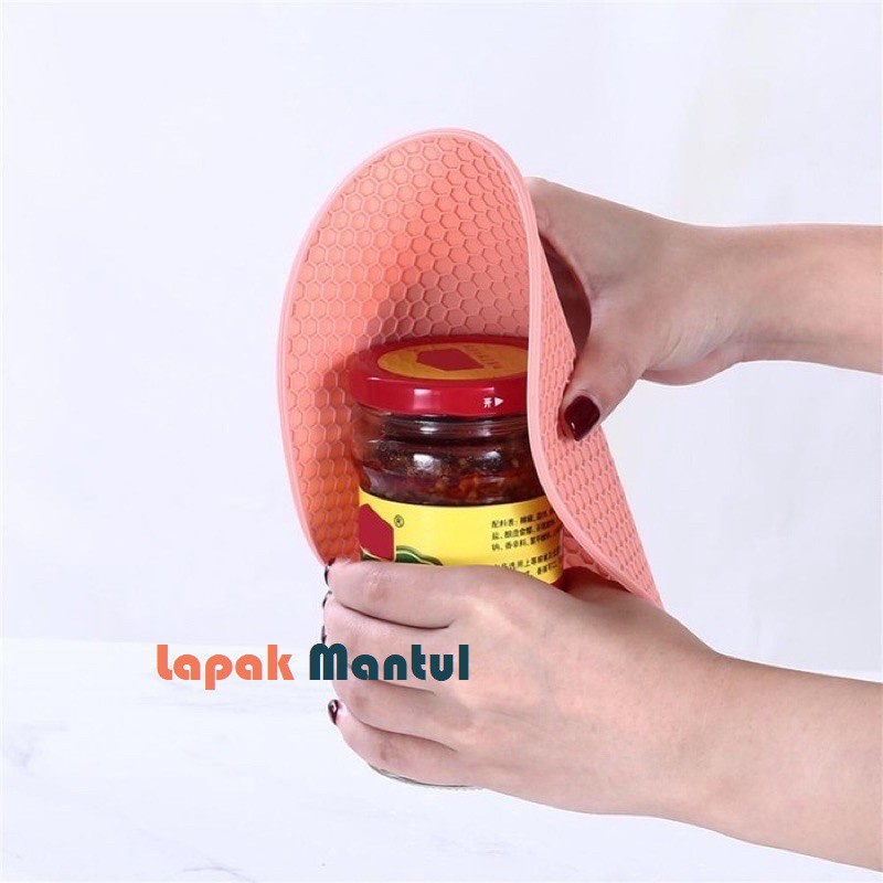 LM-0146 Tatakan Alas Piring Panci Kuali Wajan Silikon Anti Panas Anti Slip Serbaguna