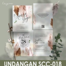 SCC 018 BLANGKO UNDANGAN GRIYA SCC 018 / BLANGKO KOSONG UNDANGAN PERNIKAHAN KEKINIAN / UNDANGAN MURA