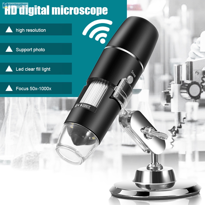 Wireless Digital Wifi Usb Microscope Camera 50x To 1000x Magnification Mini Handheld Endoscope Shopee Indonesia