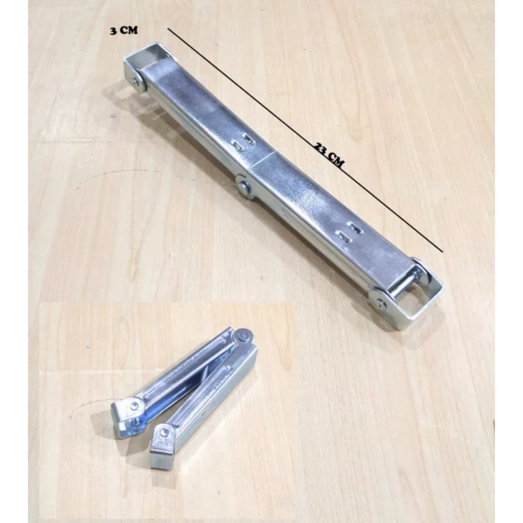 Siku Kaki Meja Lipat 23 x 3 cm Kunci Engsel Pelipat Meja Siku Tekuk Meja Bangku Lipat Aksesoris