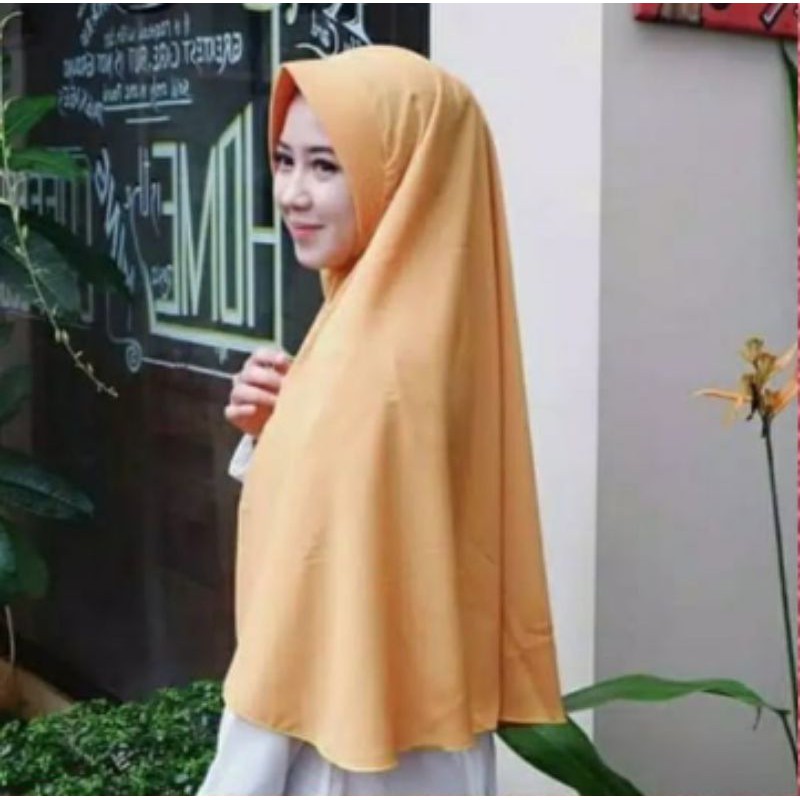 Khimar Wolpis /Bergo Wolpis L/ Kerudung Wolpis Size L