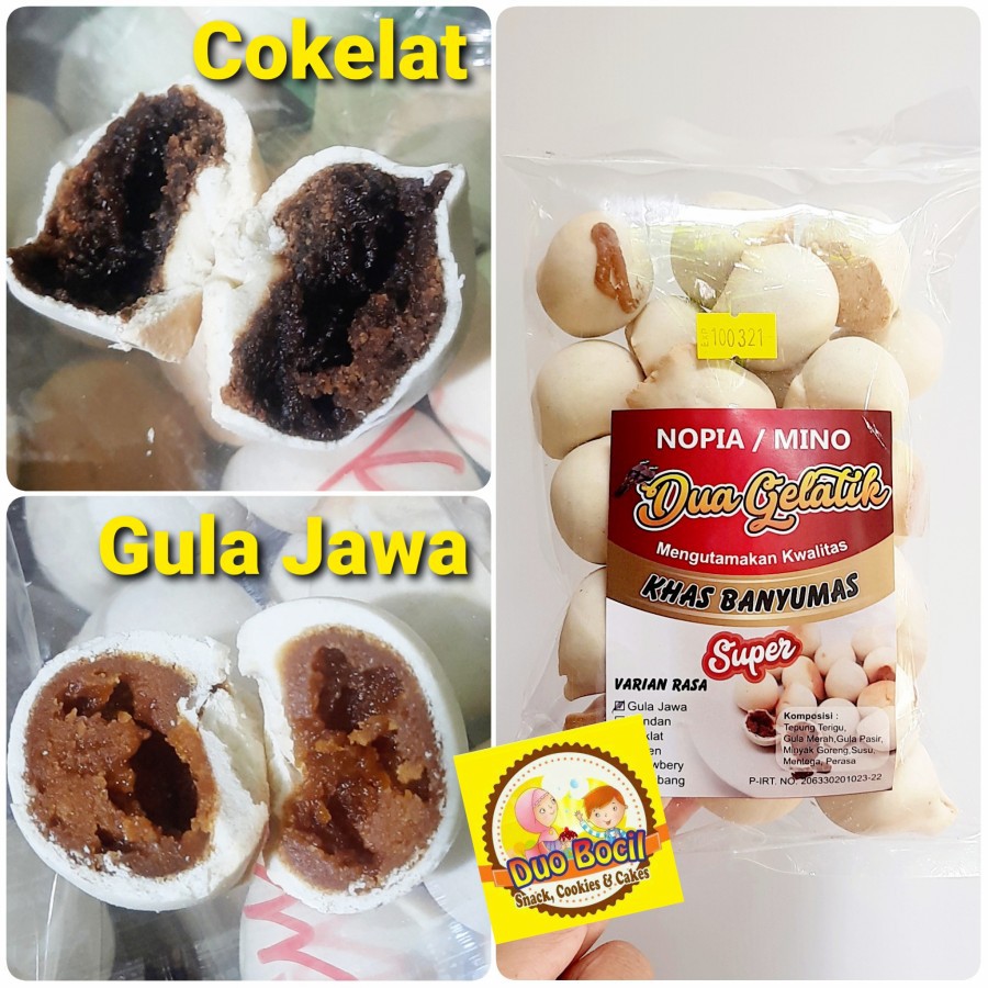 

Kue Mino Nopia Spesial Khas Banyumas 300 Gram (ada 2 Rasa) Duo Bocil Snack