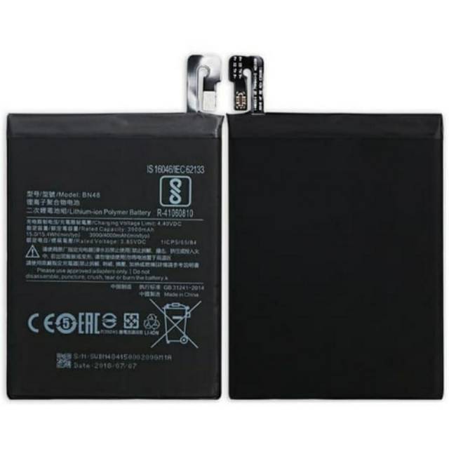 Baterai Batre Battery Xiaomi BN48 Xiaomi Redmi Note 6 Pro BN 48 Original