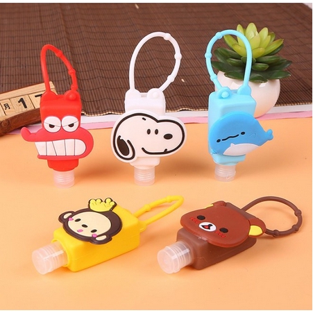 B678 (30 ML) Botol Hand Sanitizer Cartoon / Holder With Empty Bottle / Gantungan Tas Sekolah