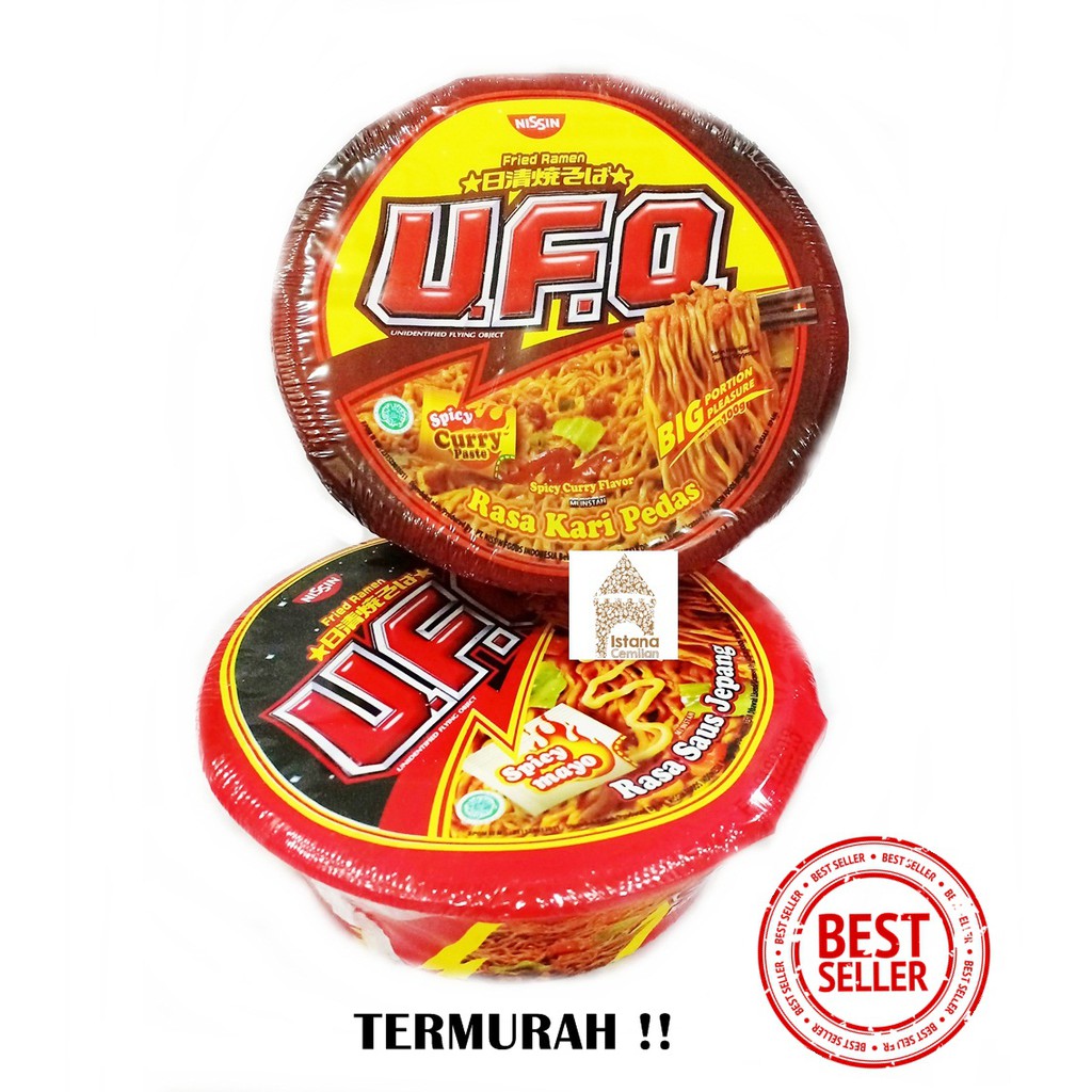 Nissin Mie UFO Fried Ramen Rasa Saus Jepang / Kari Pedas 100 Gram