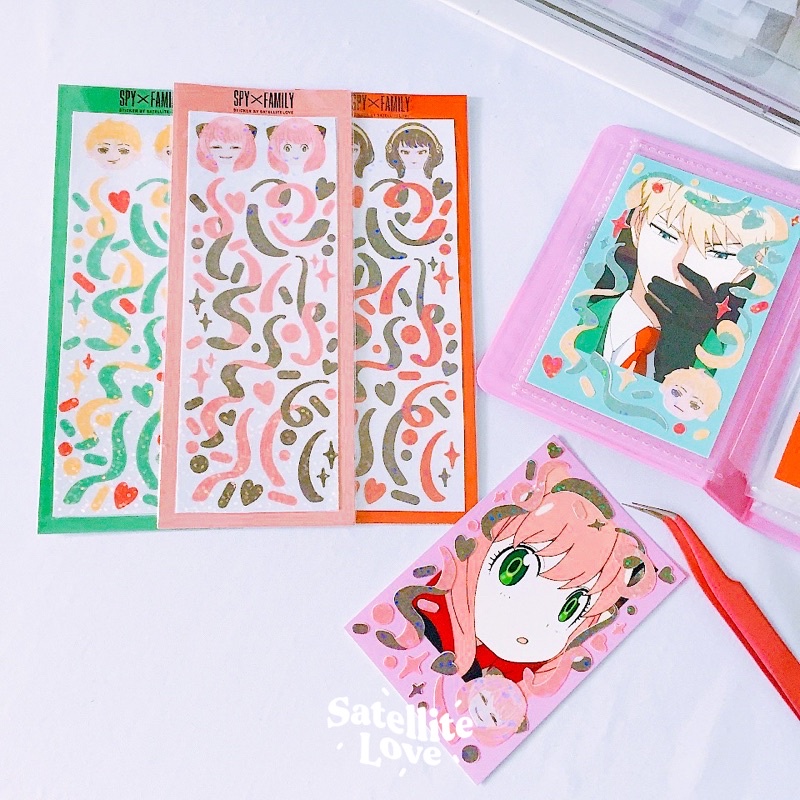 

[Satellite Love] SPY x Family Deco Glitter Sticker by Satellite Love | Aesthetic Stiker Korea Hologram Journal Deco Anya Loid Yor Forger Anime