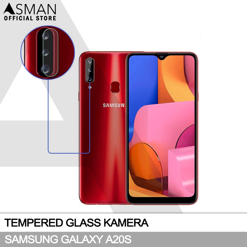 Tempered Glass Kamera Samsung Galaxy A20s Pelindung Kamera Bahan kaca [Lens Protection]