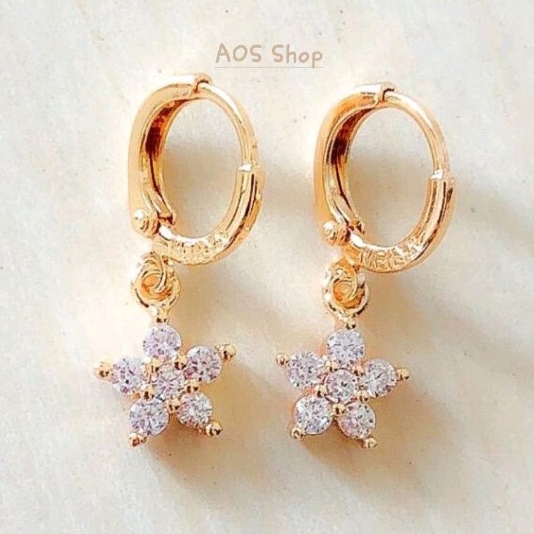 Anting Wanita Model Bintang Gold Xuping