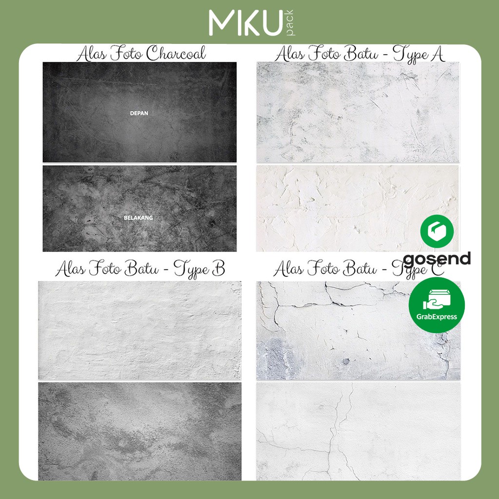 Alas Foto Background Backdrop Studio Motif Batu