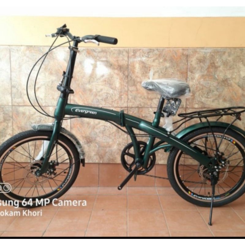 SEPEDA LIPAT 20 INCH EVERGREEN TERBARU