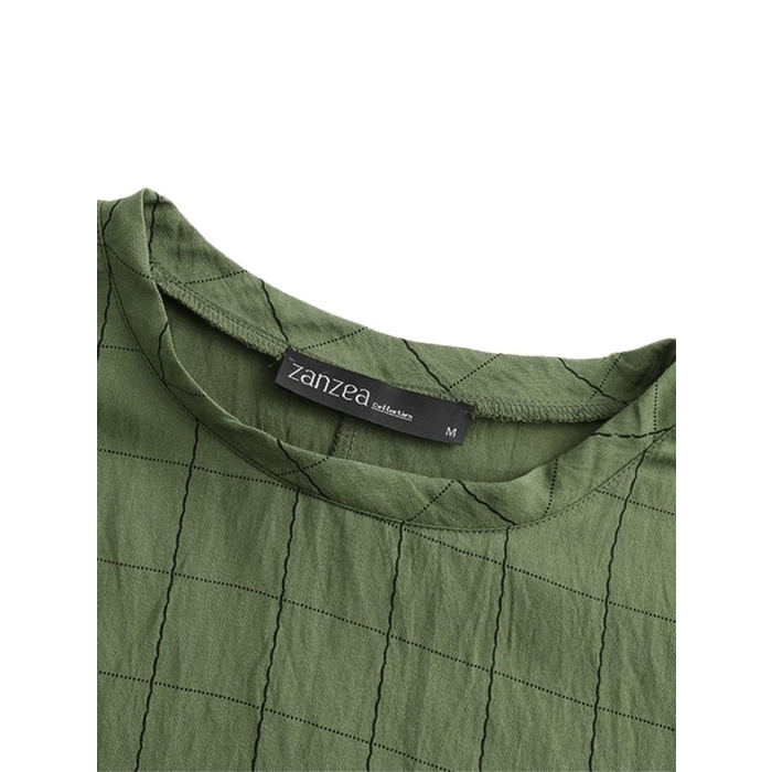 Extra Cashback Zanzea Muslim Wanita Jumper Shirts Atasan Oversize Kasual Longgar Exclusive