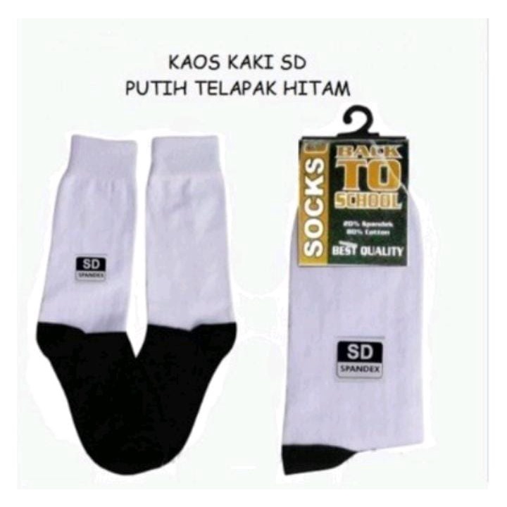 Kaos kaki hitam dan putih / kaos kaki sekolah