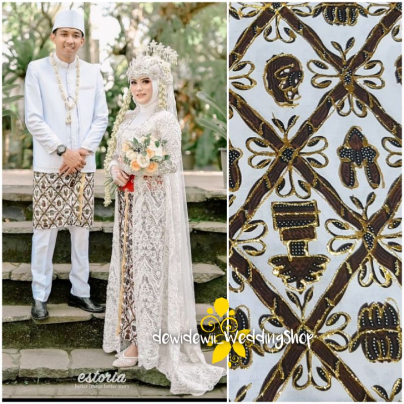 [Sepasang] Jarik Pengantin Prodo - Motif Sido Mulyo || Instan &amp; Lembaran