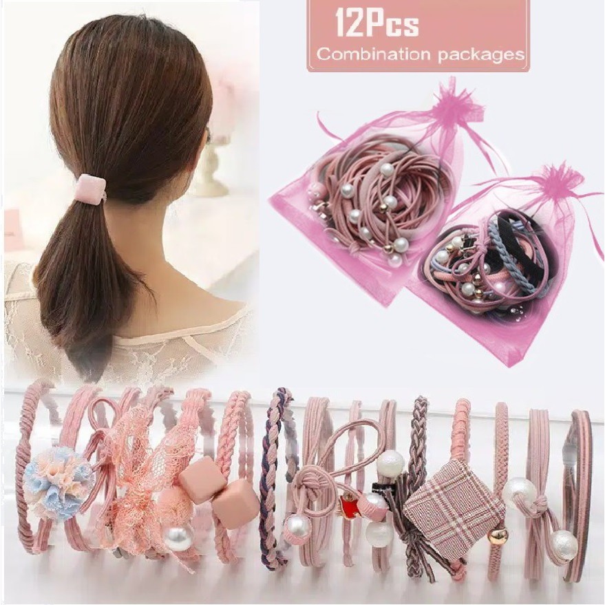 Ikat Rambut 12pcs Set UNIK BAGUS  Lain daripada yg  lain 