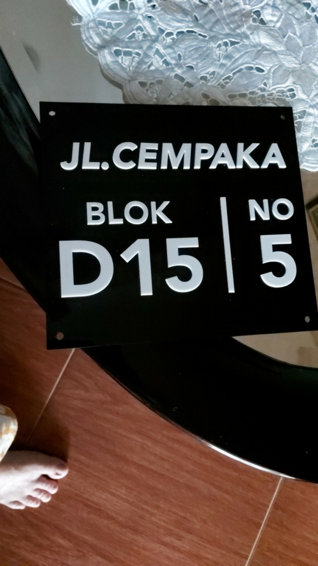 Nomor Rumah Akrilik | Nrm 27 | Nomor Rumah Timbul | Papan Alamat Rumah Akrilik Custom | Nomer Rumah