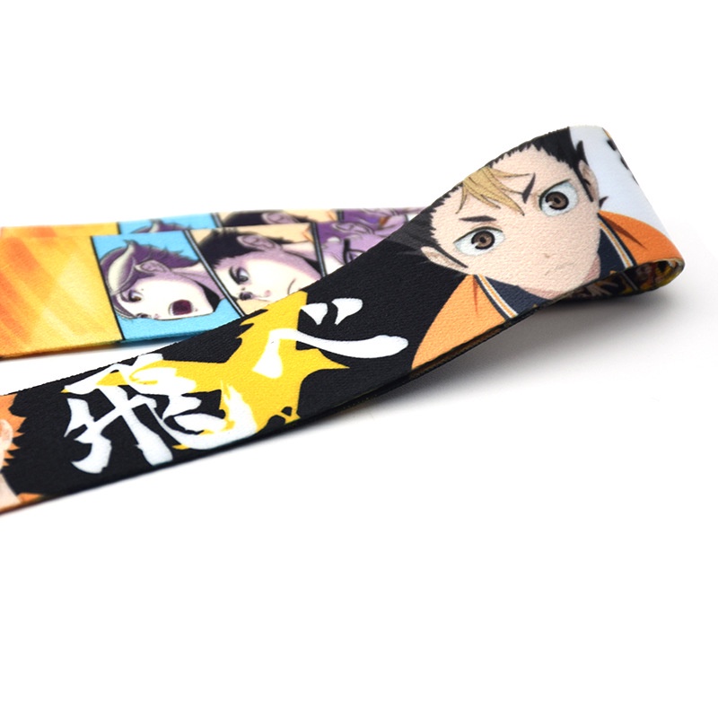 Tali Lanyard Motif Anime Volleyball Junior Untuk Gantungan Kunci / Handphone