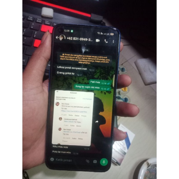 oppo a54 (4/64)bekas bergaransi