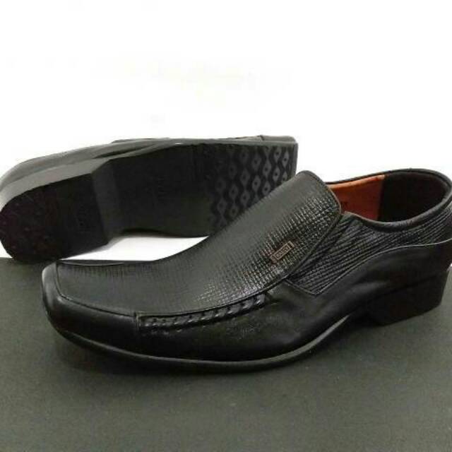 Promo Sepatu Pentofel Kulit Asli Sepatu Kerja Pria Tanpa Tali