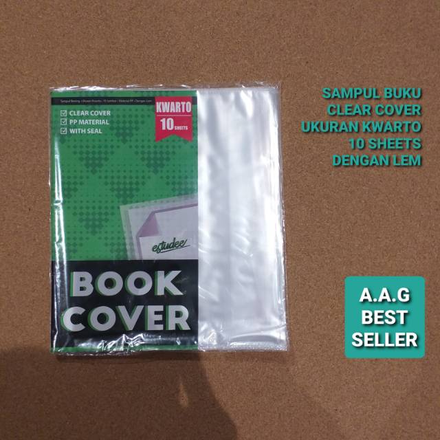 

SAMPUL BUKU KWARTO CLEAR COVER DENGAN LEM