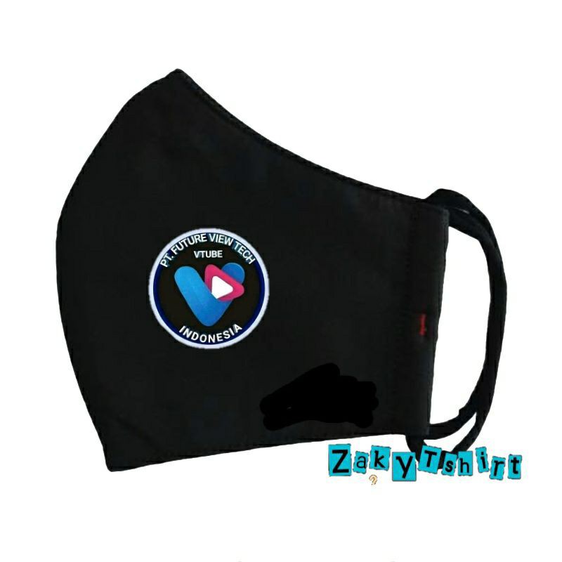 Masker Kain earlop 2ply/2Lapis Vtube Indonesia