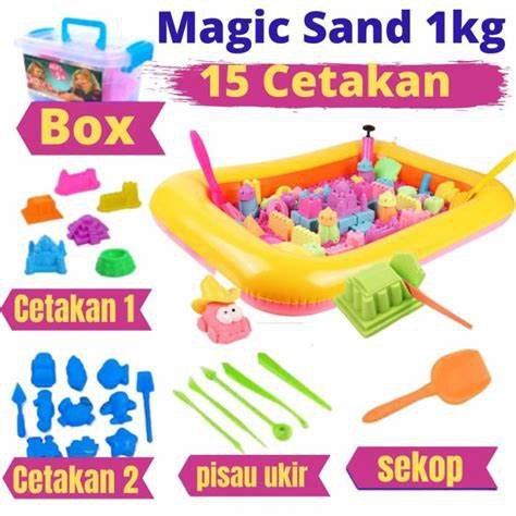 Paket Hemat Pasir Ajaib 1 KG - Magic Sand 1Kg