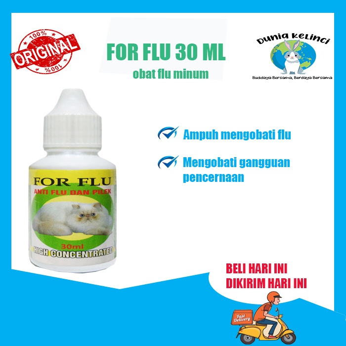 OBAT FLU BATUK DAN PILEK KUCING FOR FLU 30 ML