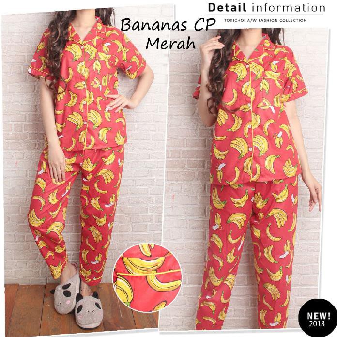 Cp Bananas Piyama Celana Panjang Grosir Tanah Abang Baju Tidur