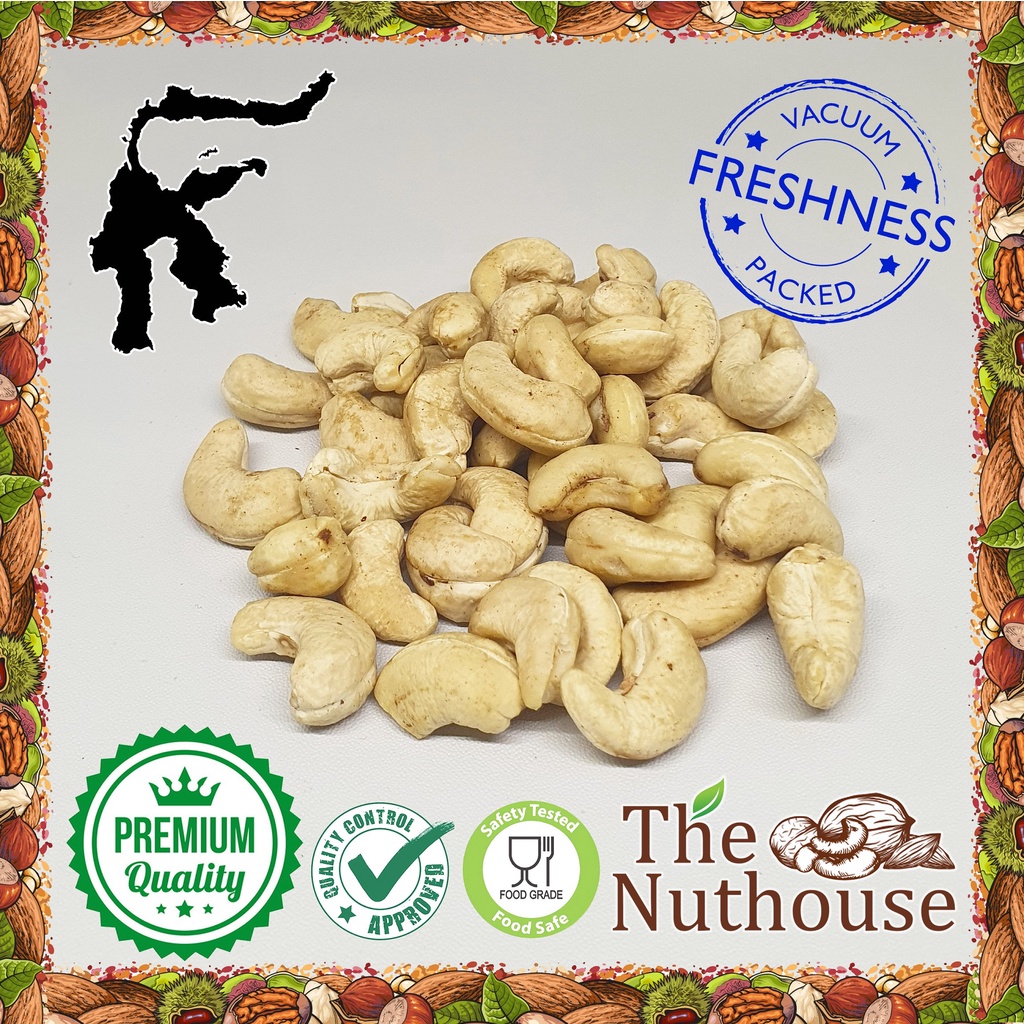 1kg Cashew Nut RAW Whole / Kacang Mede Mente Mentah Utuh