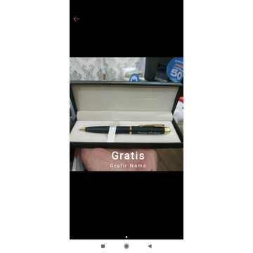 

Pulpen mewah model parker exclusive gratis Grafir nama
