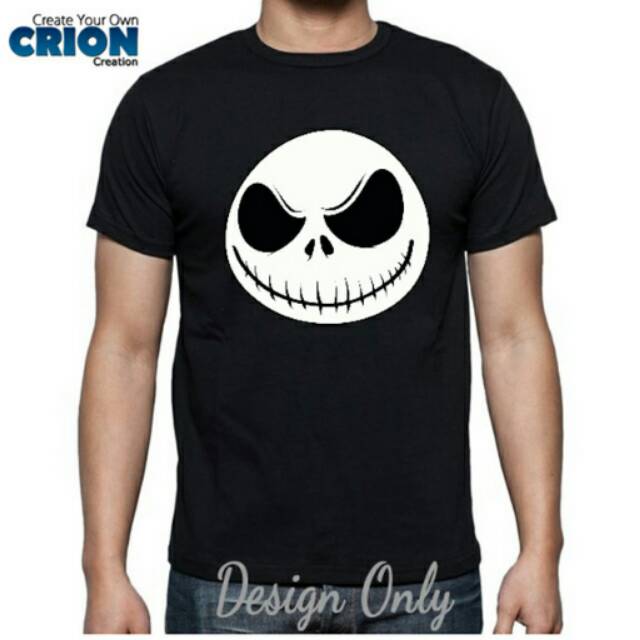 Kaos Halloween Nightmare Before Christmas - Jack Head - by Crion