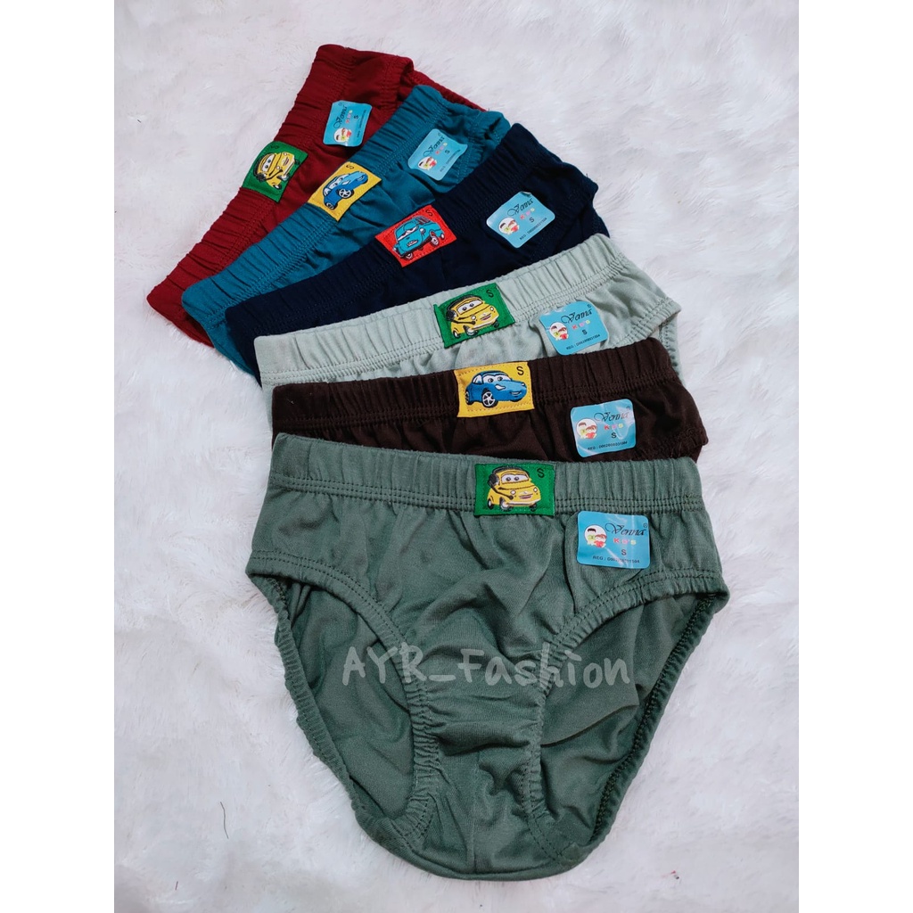 12 Pcs/1 LusinCelana Dalam Anak Laki Laki Venna - Celana Dalam Anak Laki - Celana Dalam Anak Cowok -