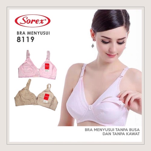 K514 SOREX BRA MENYUSUI KANCING DEPAN SIZE 34 - 42 FULL COVERAGE