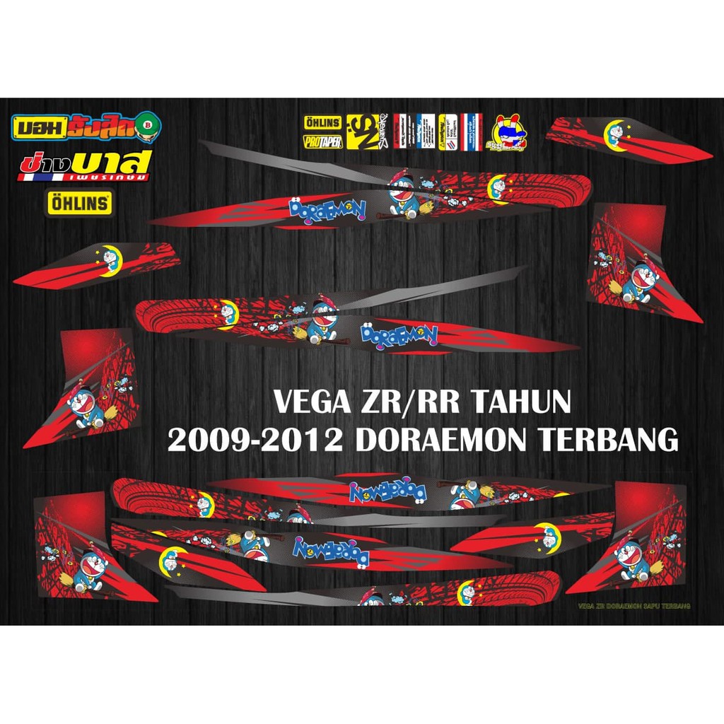 Beli Stiker Striping Decal Vega Rr Zr New Tahun 2009 2012 Doraemon Seetracker Indonesia