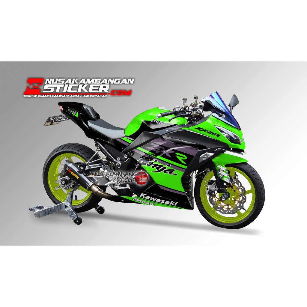 Decal Stiker Ninja 250 FI ZX250R HIJAU