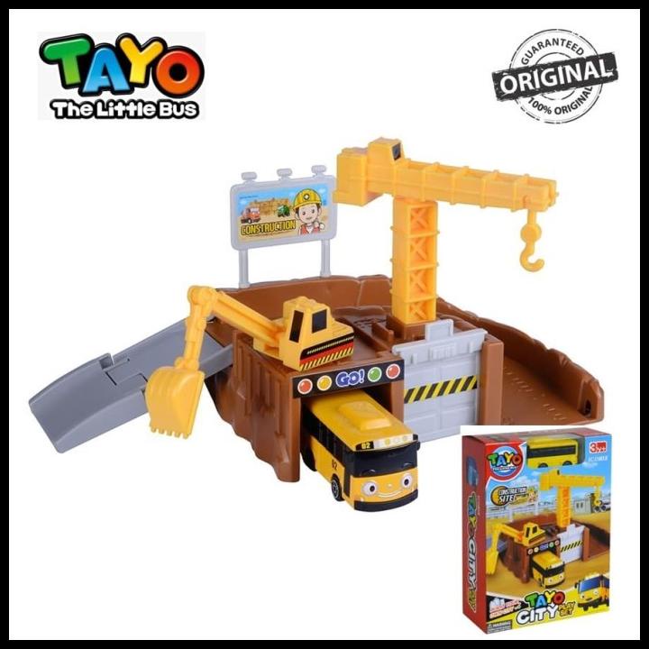 Original Tayo The Little Bus Tayo City Construction Site Playset Lani