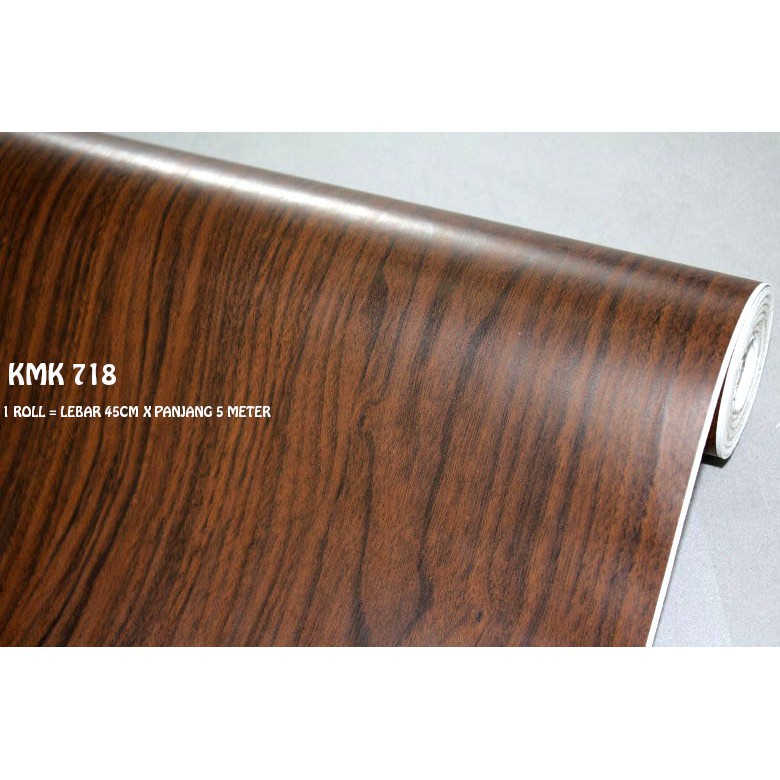 HS HUIHUI SHOP - WALLPAPER KAYU 10529 (5M) 718 UK 45 CM X 5M WATERPROOF