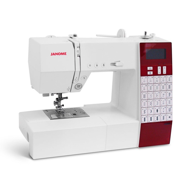 Janome 630Dc Mesin Jahit Komputer Portable - Merah Putih