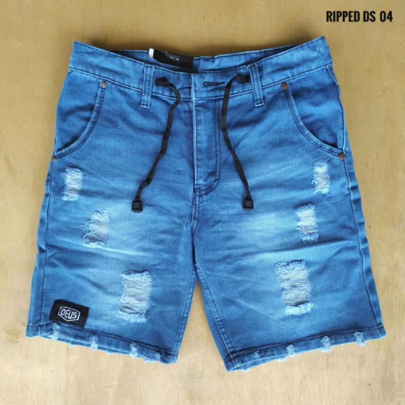 [Bisa COD]Celana Jeans Pendek Robek / Ripped jeans shortpants