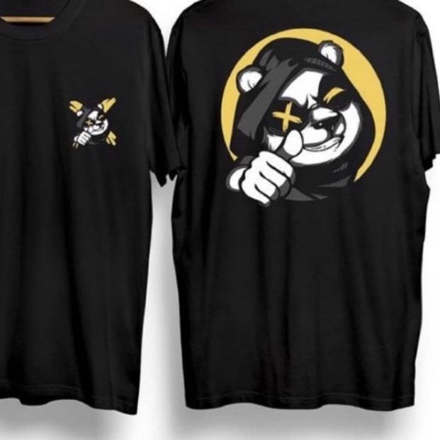 ☉ BAJU KAOS BEAR X YELLOW / PANDA OKE JEMPOL / KAOS ATTACK ON TITAN / ATASAN PRIA / T-SHIRT PRIA ➧