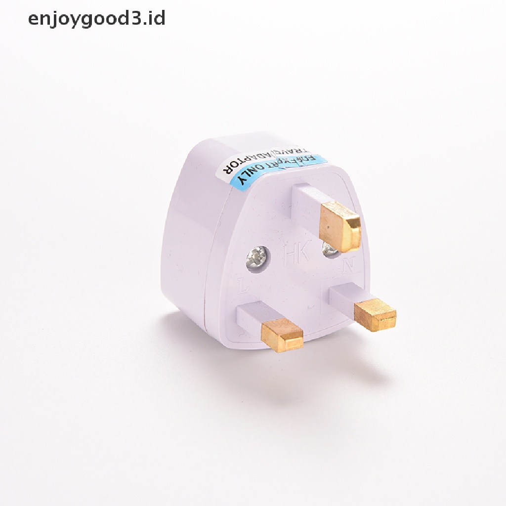 (Rready Stock) 1 PC Adaptor Converter Plug AU EU Ke UK AC Power Universal Warna Putih Untuk Travel