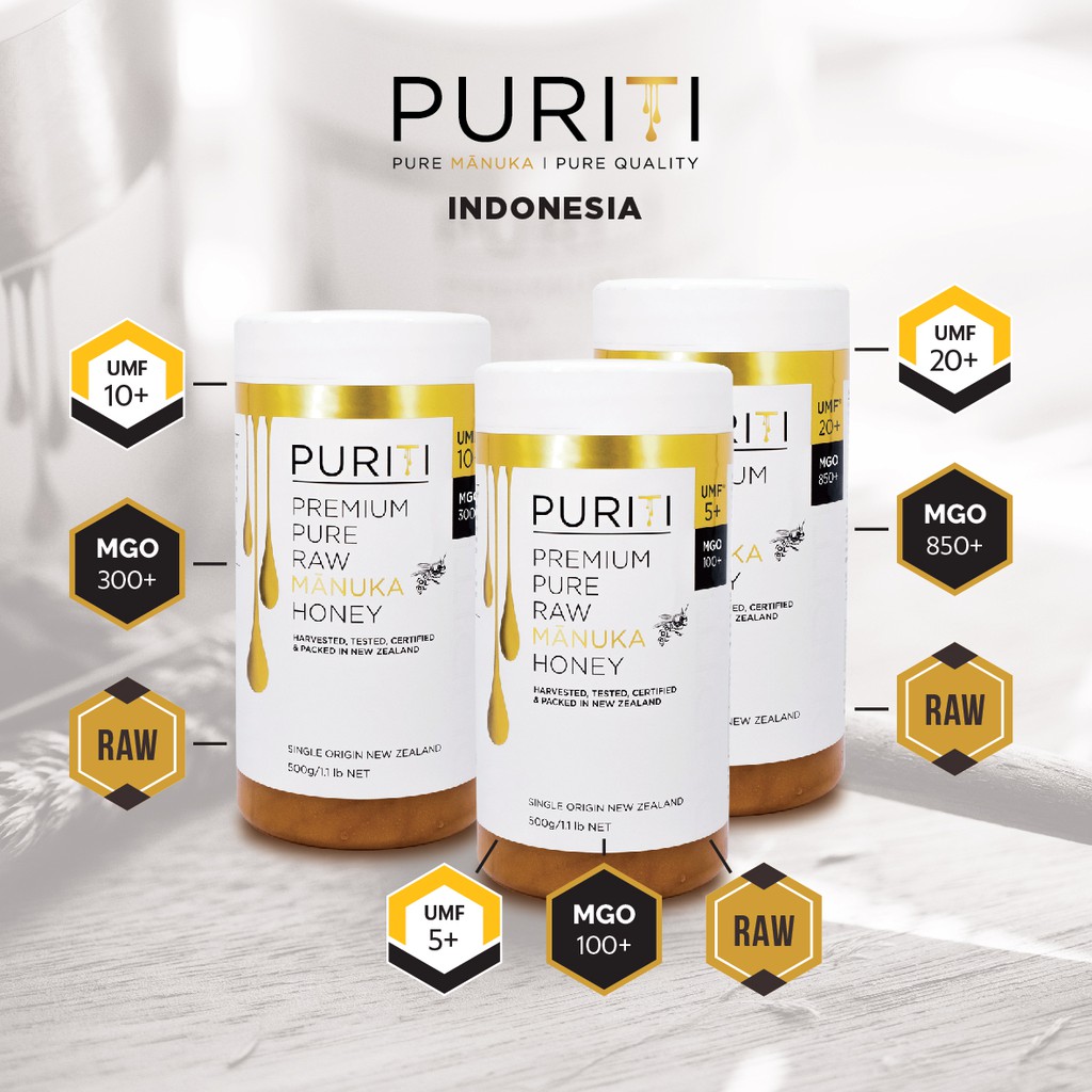 

Puriti Raw Manuka Honey Family Package