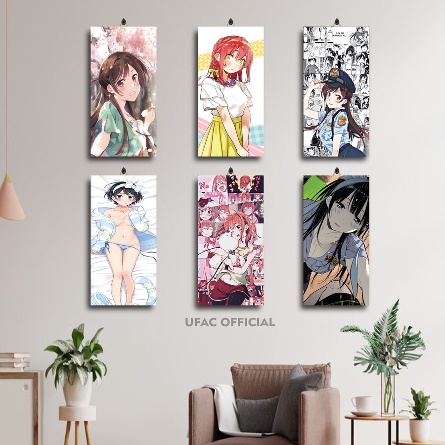 Jual 41 63 Poster Kayu Anime Kanojo Okarishimasu 15x30 Wafx7 G0bdp