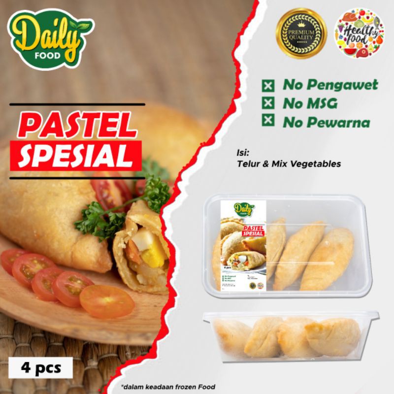 PASTEL SPESIAL FROZEN DAILY FOOD -  MAKANAN BEKU TANPA PENGAWET DAN MSG