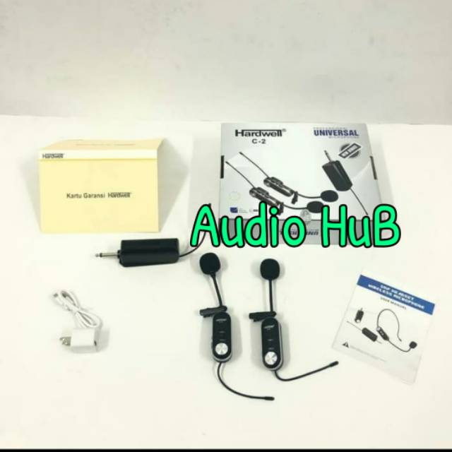 MIC WIRELESS HARDWELL C2 CLIP ON MICROPHONE HARDWELL C 2 JEPIT CLIPON