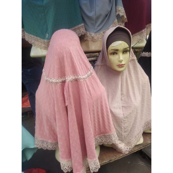 JILBAB HIJAB CUBIT SERUT RENDA BAHAN JERSEY PREMIUM/HIJAB RENDA ARABIAN JERSEY